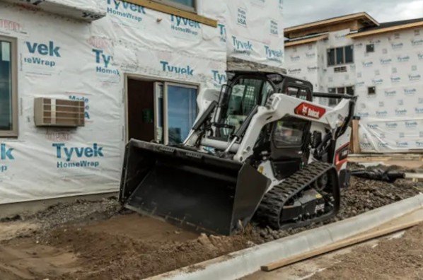 Bobcat T66 compact track loader on site